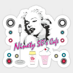 Marilyn Monroe Fifties Pop Art Sticker